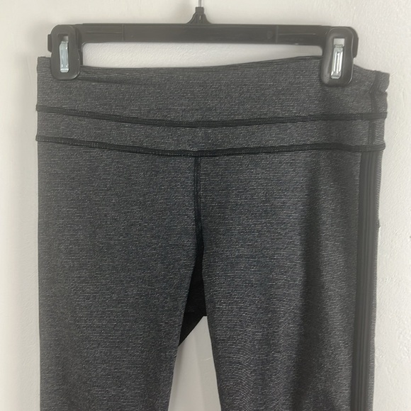 Lululemon Run Pace Wee Stripe Black Heathered Tights - Picture 3 of 10